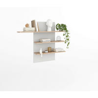 WANDPANEEL Kaunas furniert Kaschmir, Eiche Bianco  - Kaschmir/Eiche Bianco, Design, Holzwerkstoff (120,2/100/23,6cm) - Livetastic