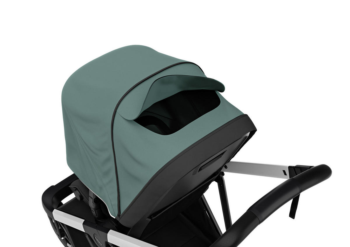 KINDERWAGENSET  Sleek  Mallard Green  - Schwarz/Grün, Trend, Textil/Metall (61/85/109cm) - Thule