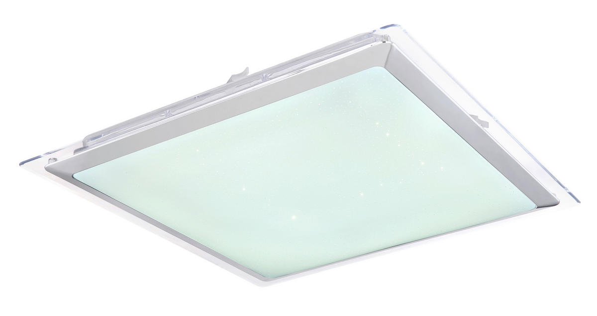 STROPNA LED-SVETILKA     3000-6000 K 230 V  - barve niklja/bela, Basics, kovina/umetna masa (55/55/8cm)
