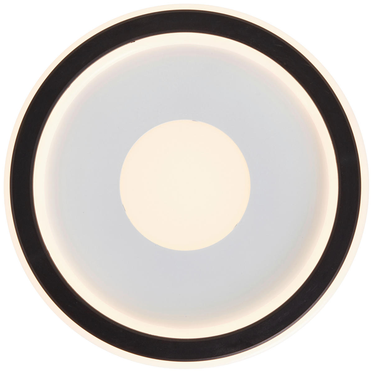 LED-DECKENLEUCHTE  25,6/3 cm    - Weiss/Schwarz, Basics, Kunststoff (25,6/3cm) - Brilliant