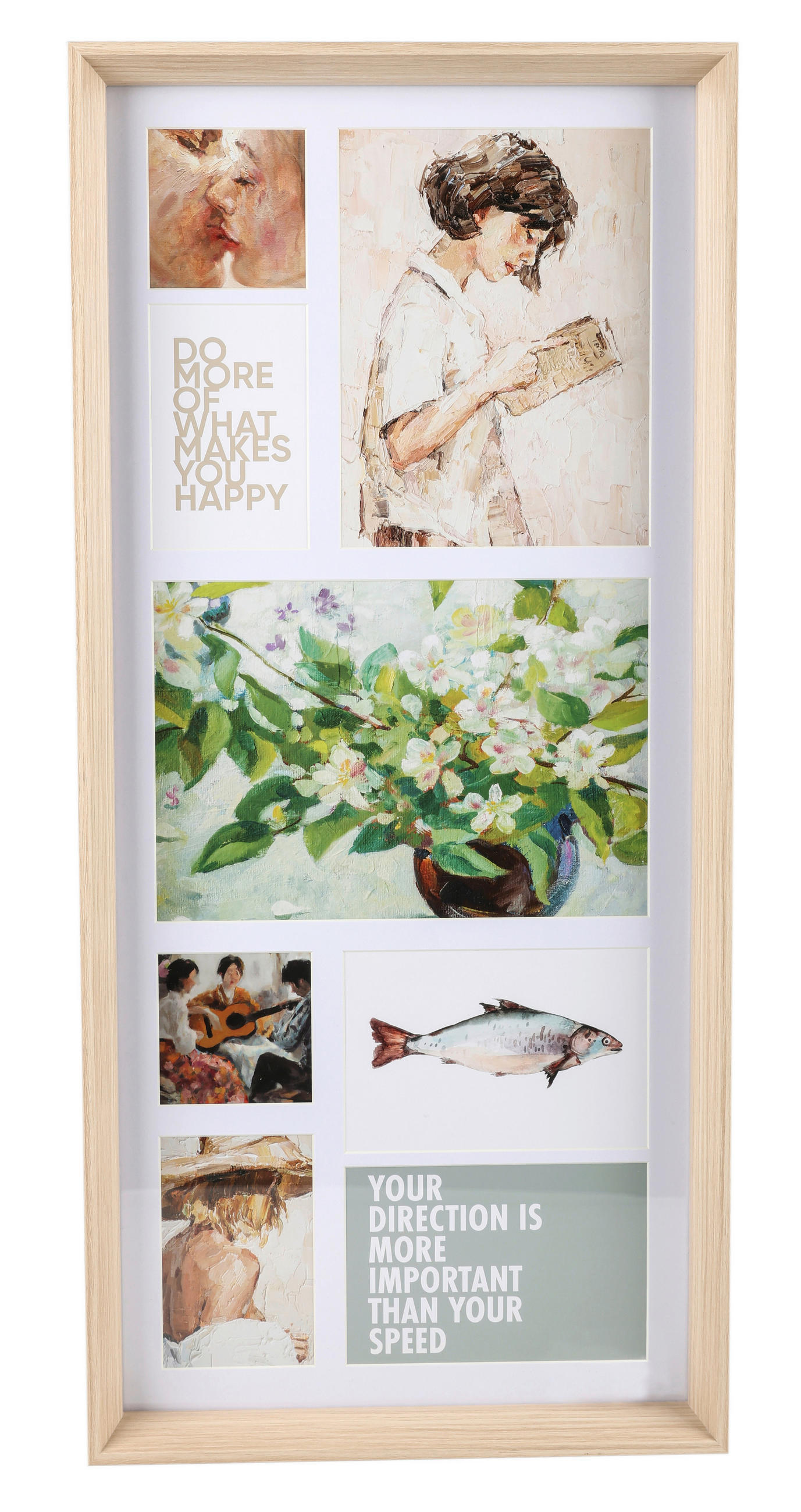 RAM ZA VIŠE SLIKA       36,8/81/4 cm   - prirodna boja, Osnovno, papir/staklo (36,8/81/4cm) - Monee