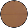 WANDSPIEGEL Schwarz  - Schwarz, Trend, Glas/Holzwerkstoff (60/60/4cm) - Landscape