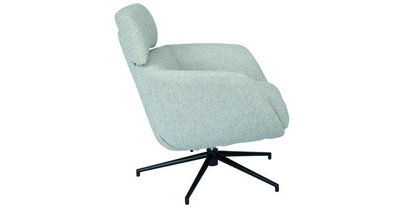 RELAXSESSEL Webstoff    - Beige/Schwarz, Design, Textil/Metall (73/86/83cm) - Dieter Knoll