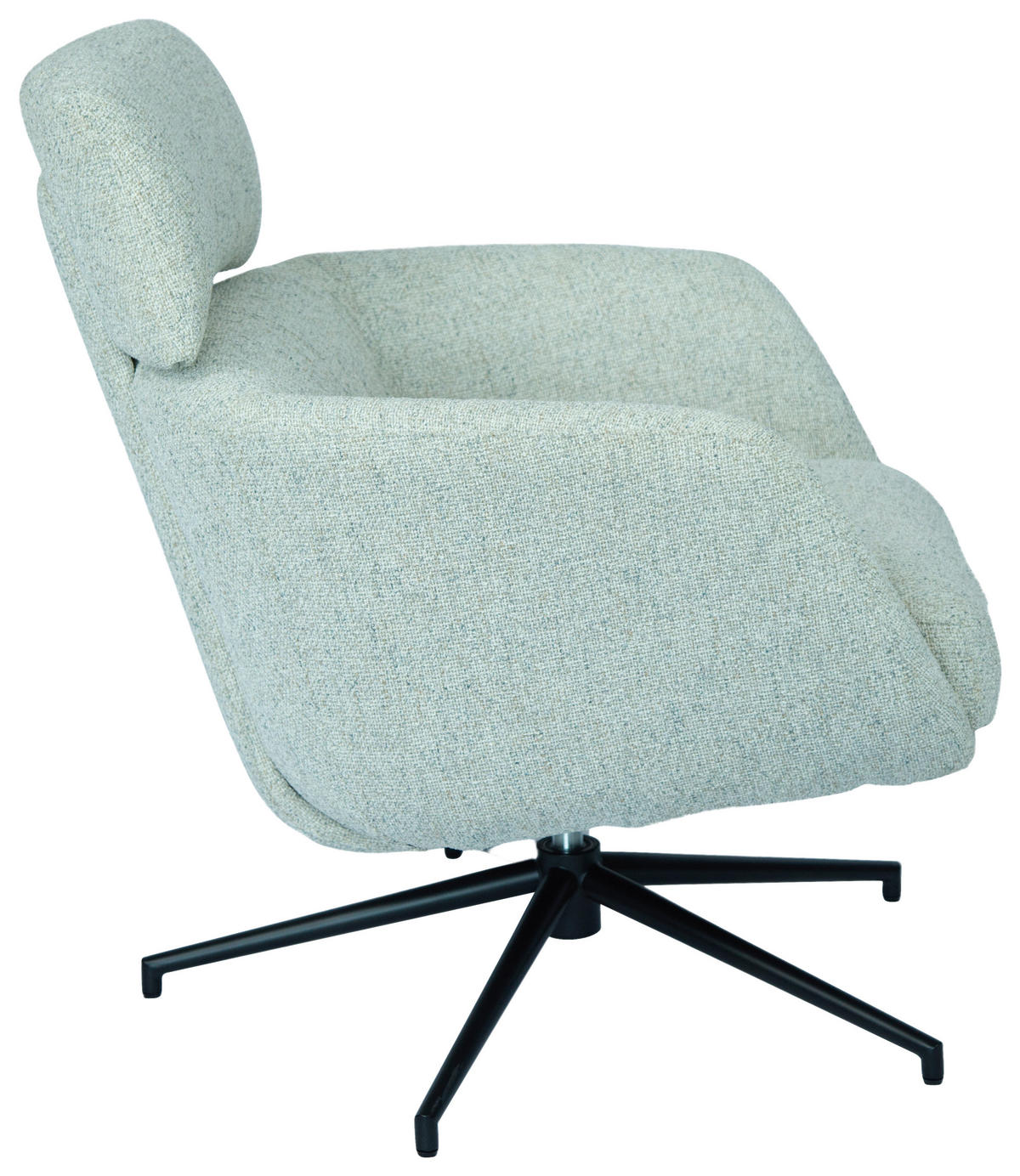 RELAXSESSEL Webstoff    - Beige/Schwarz, Design, Textil/Metall (73/86/83cm) - Dieter Knoll