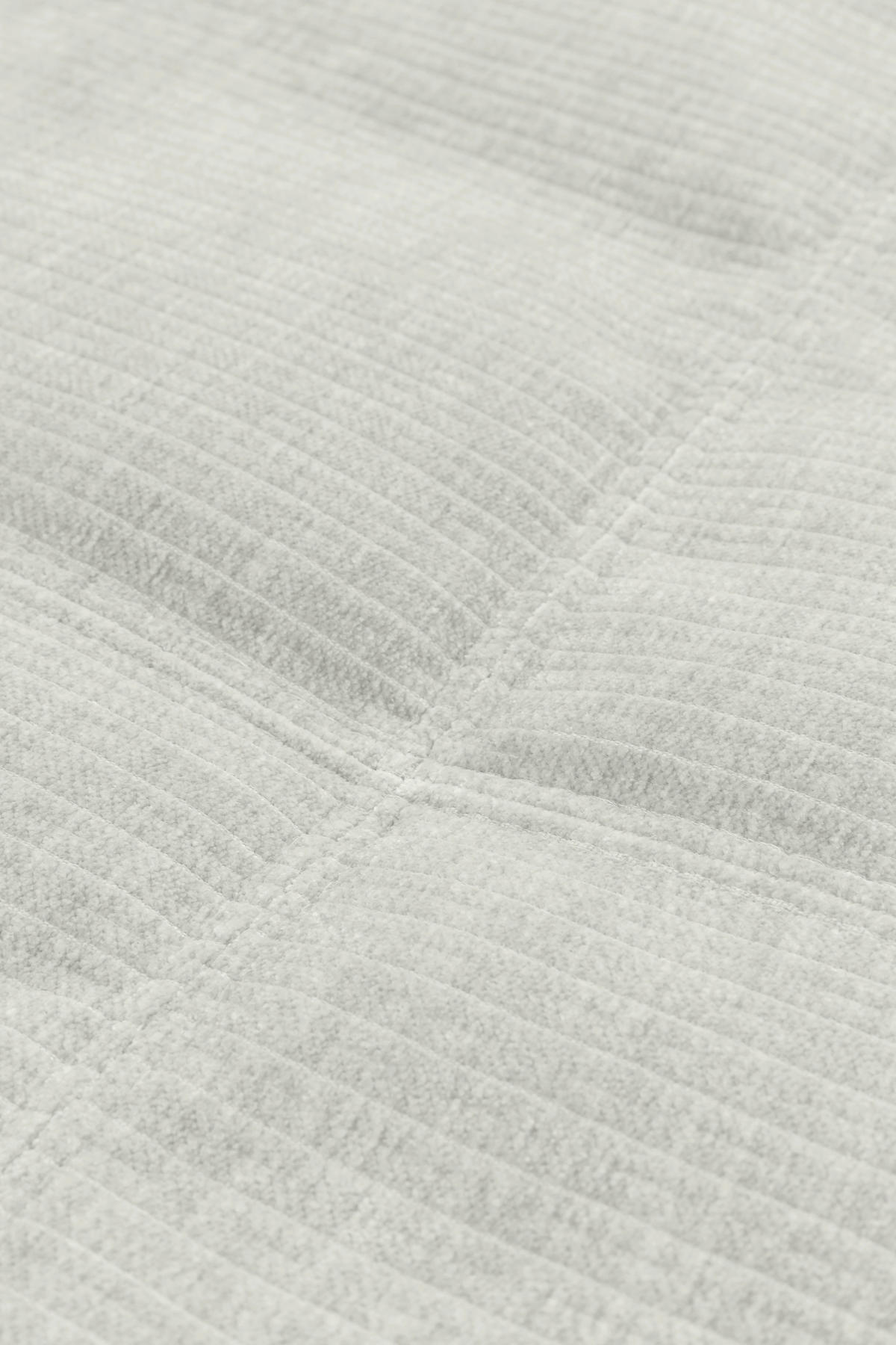 BIGSOFA in Cord Weiss  - Weiss/Schwarz, Modern, Textil (264/83/126cm) - Trendmanufaktur