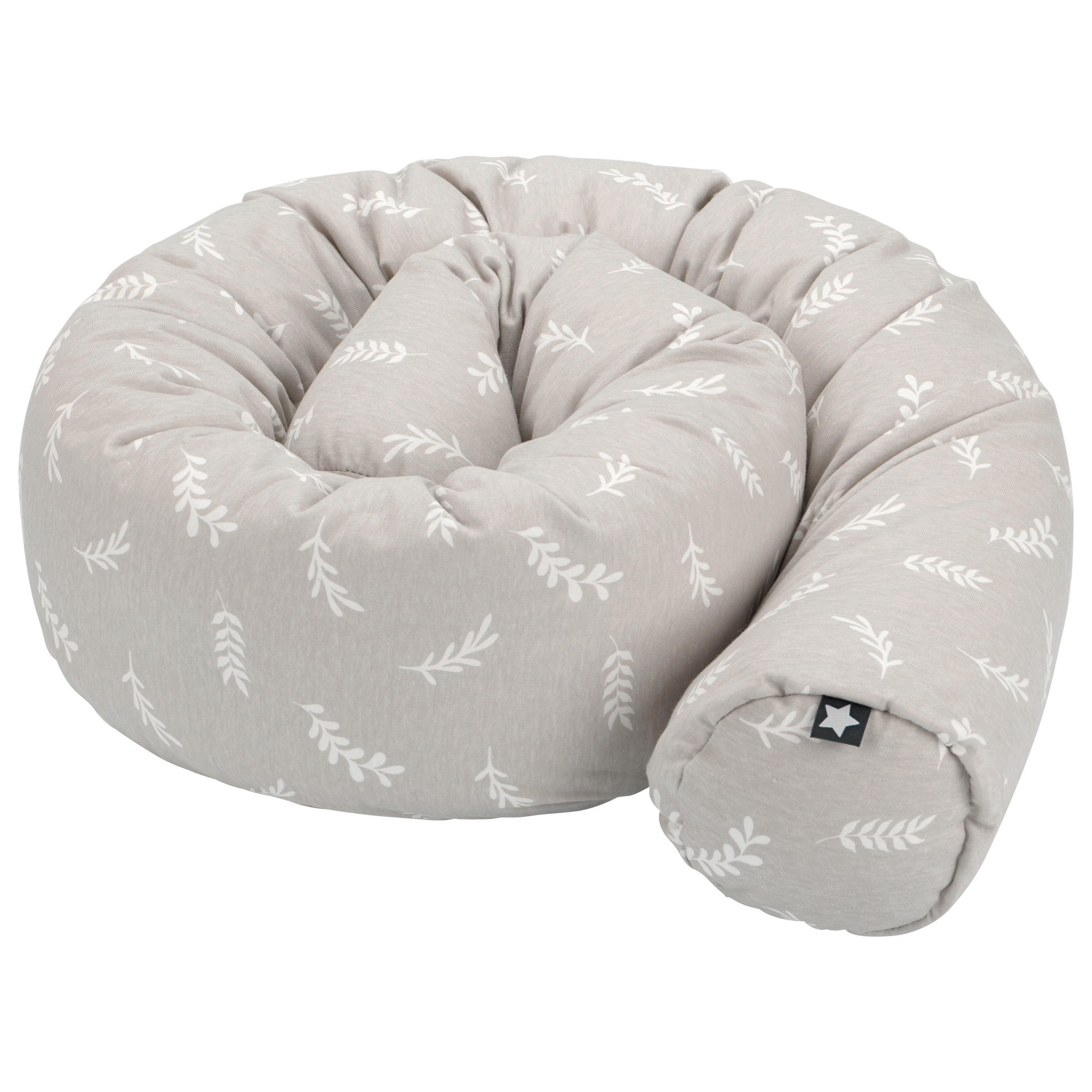 Thumbnail - Julius Zöllner Nestchenschlange, Taupe, Textil, Blätter, Füllung: Faserbällchen, 14x180 cm, Textiles Vertrauen - Oeko-Te...