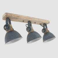 DECKENSPOTS 59/19/23 cm   - Anthrazit/Kupferfarben, Trend, Holz/Metall (59/19/23cm)