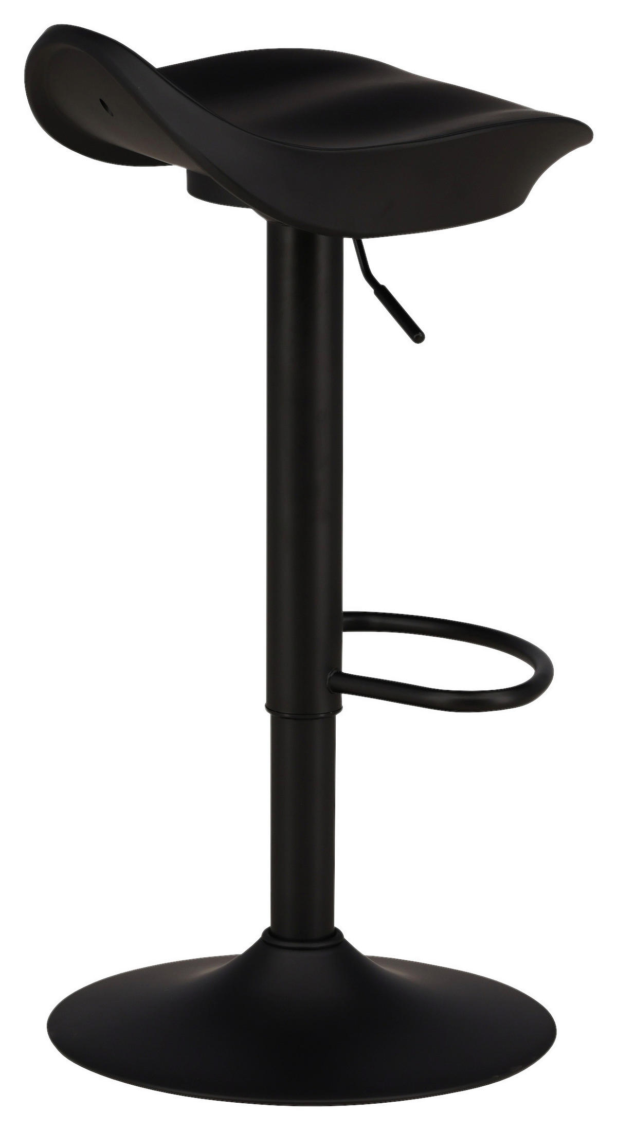 BARHOCKER-SET in Schwarz  - Schwarz, Design, Kunststoff/Metall (40/69/38cm) - Livetastic