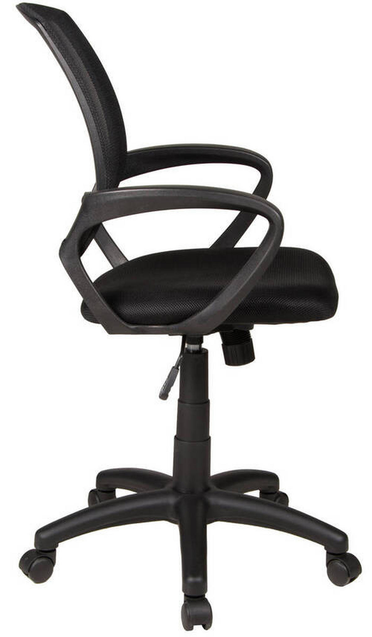 JUGENDDREHSTUHL Netz Schwarz  - Schwarz, KONVENTIONELL, Kunststoff/Textil (60/92-104/60cm) - Boxxx