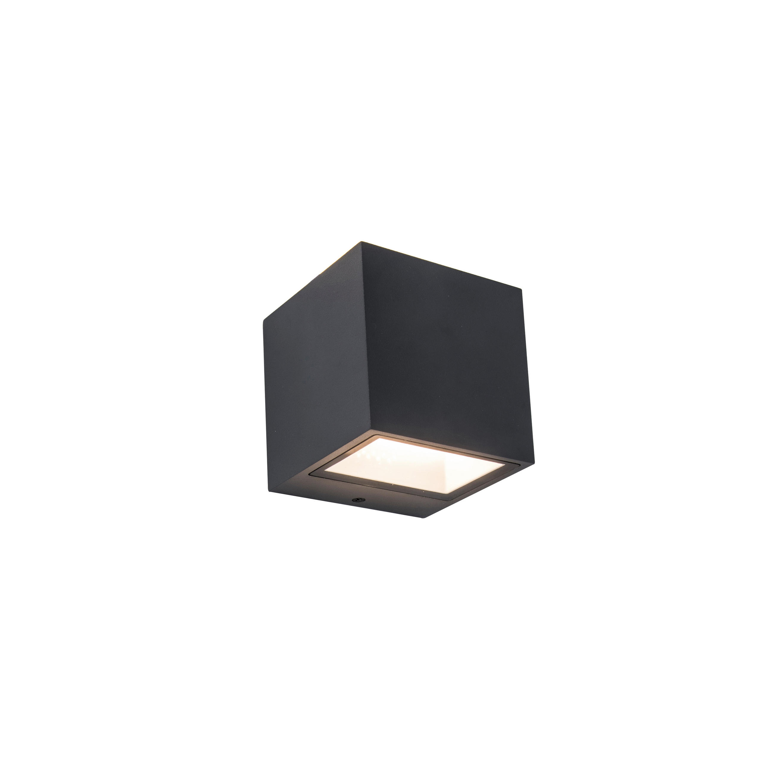KÜLTÉRI FALILÁMPA - antracit, Basics, fém (8,8/8,5/8,6cm)