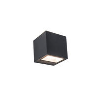 KÜLTÉRI FALILÁMPA - antracit, Basics, fém (8,8/8,5/8,6cm)