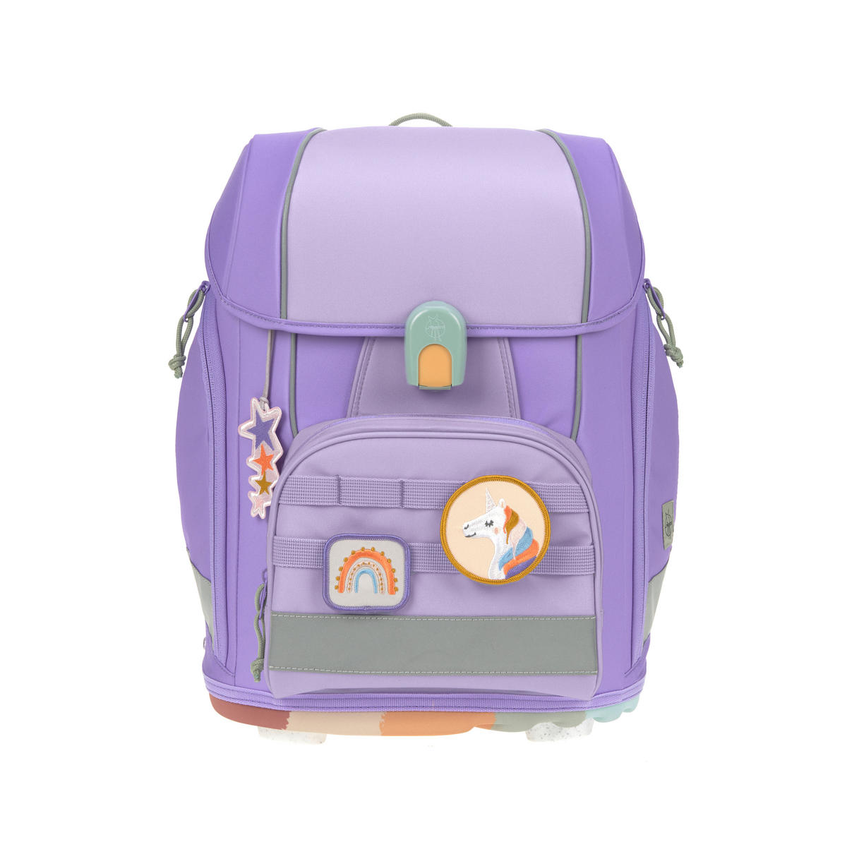SCHULTASCHENSET - Violett, Basics, Textil (30/25/41,5cm) - Lässig