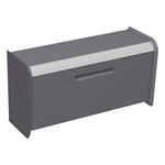 GARDEROBENBANK Anthrazit, Alufarben  - Anthrazit/Alufarben, Design, Metall (97/52/36cm) - Dieter Knoll
