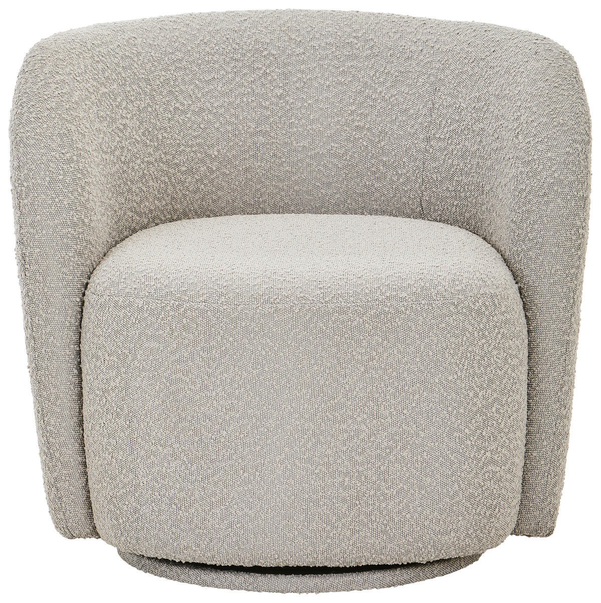 SESSEL in Bouclé Grau  - Grau, Design, Textil (82/73/75cm) - home24