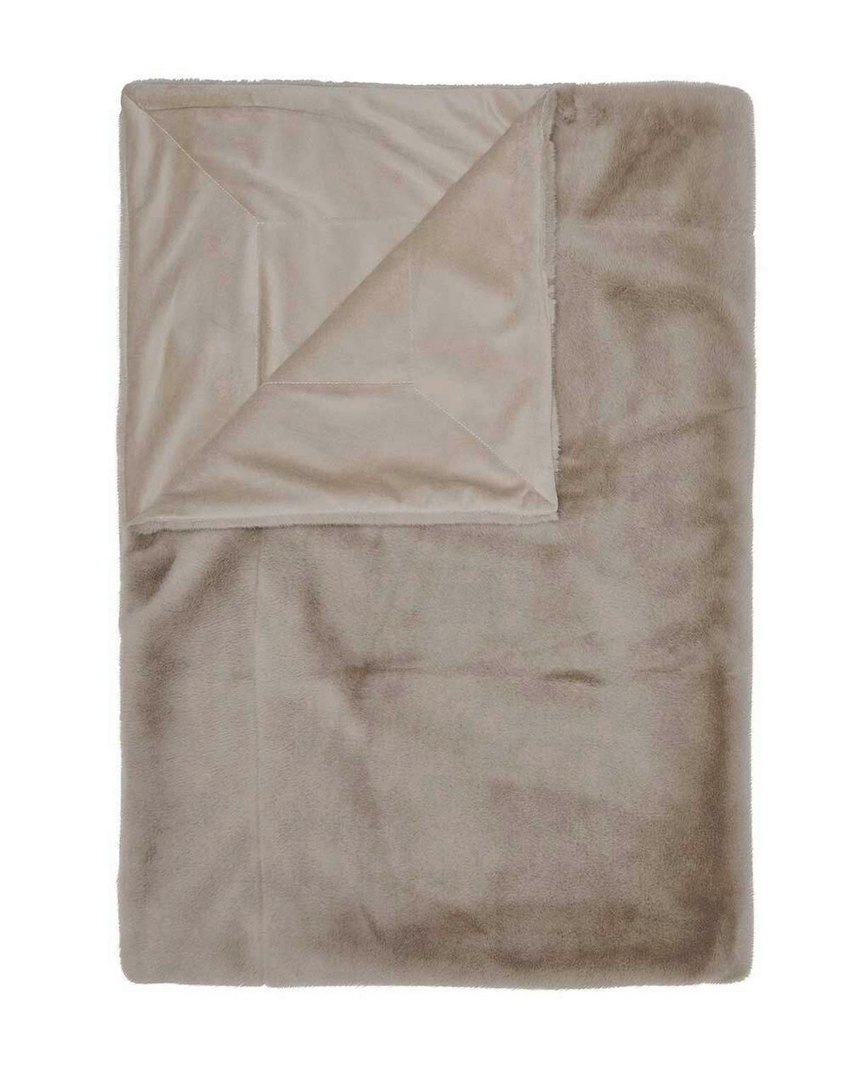 DOMÁCA DEKA, polyester, 150/200 cm - taupe, Basics, textil (150/200cm) - Essenza