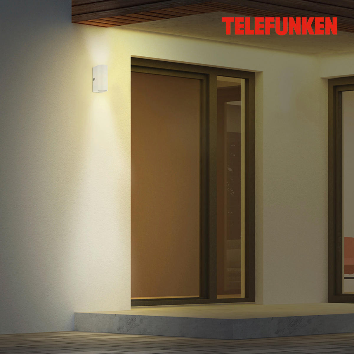 ZUNANJA STENSKA SVETILKA     15,1/6,7/9,2 cm          - bela, Basics, kovina (15,1/6,7/9,2cm)