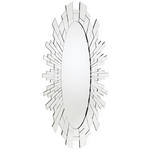 WANDSPIEGEL 90/199/4,8 cm    in oval  - Silberfarben, Design, Glas/Holzwerkstoff (90/199/4,8cm) - Xora