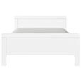 BETT 180/200 cm  in Weiß  - Weiß, Design, Holzwerkstoff (180/200cm) - Novel