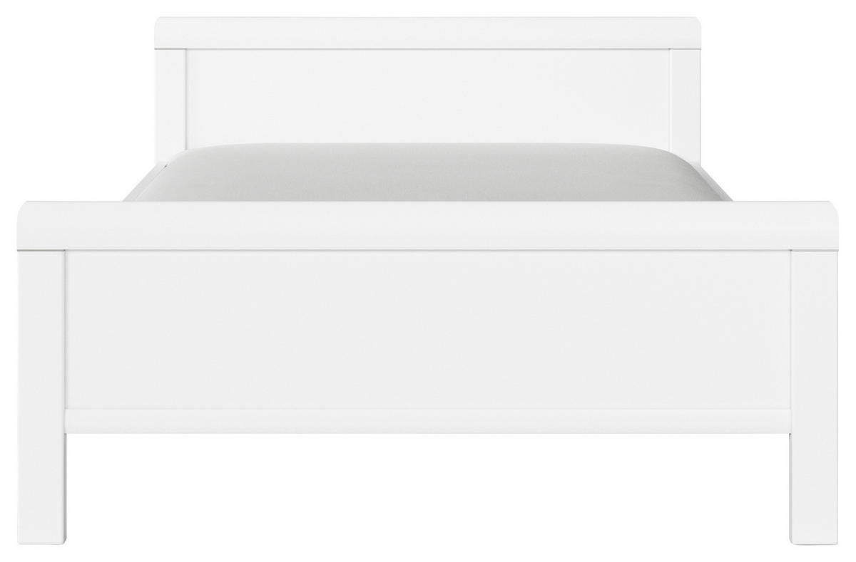 BETT 140/200 cm  in Weiß  - Weiß, Design (140/200cm) - Novel