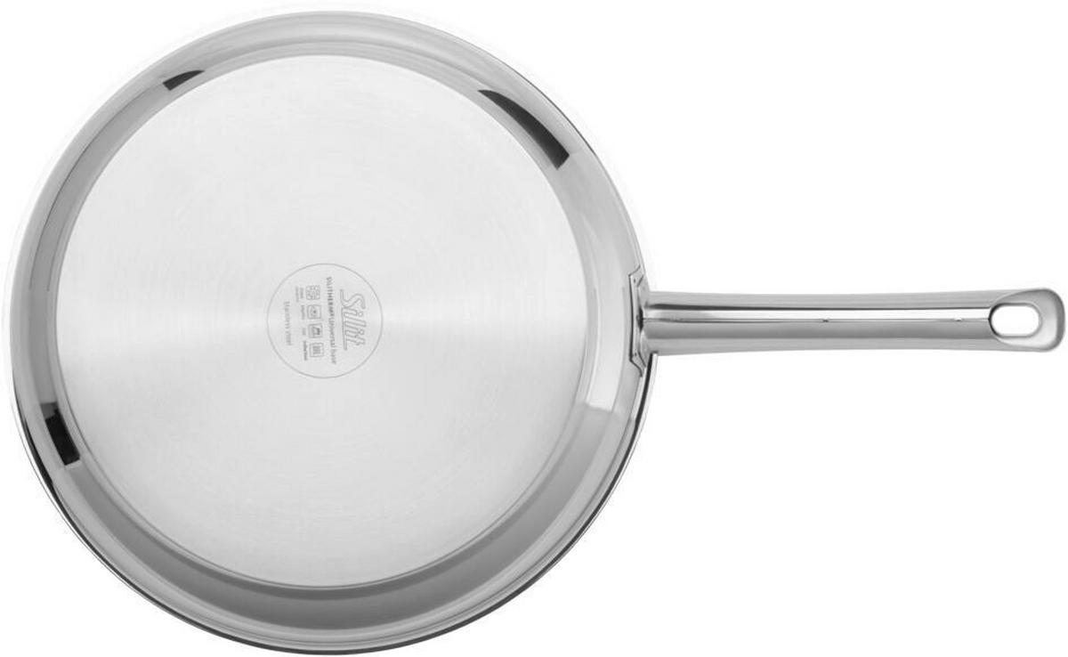 PFANNENSET Calabria 2-teilig  - Edelstahlfarben/Schwarz, Basics, Metall - Silit