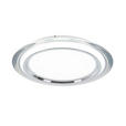 LED-DECKENLEUCHTE 45/6 cm   - Chromfarben/Transparent, Design, Kunststoff/Metall (45/6cm) - Novel