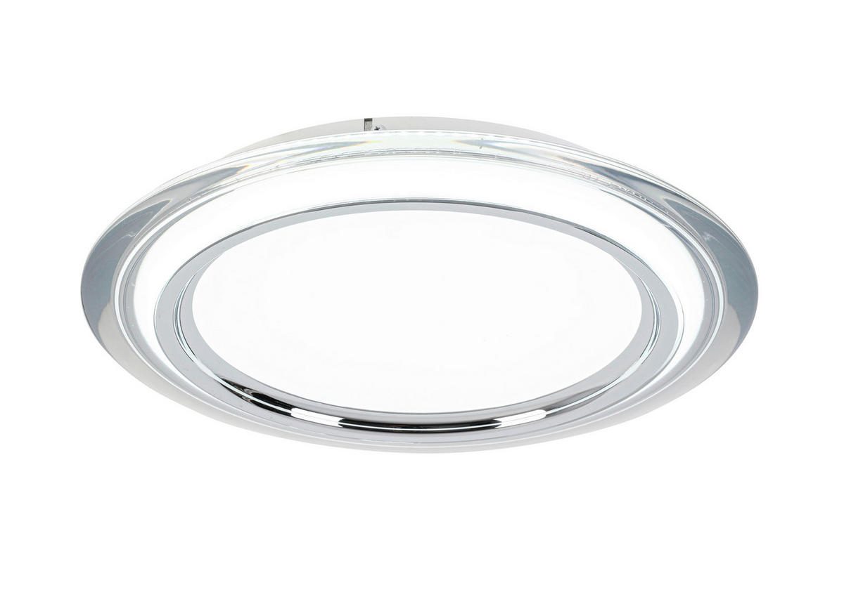 LED-TAKLAMPA Macon 36 W  - vit/kromfärg, Design, metall/plast (45cm) - Novel