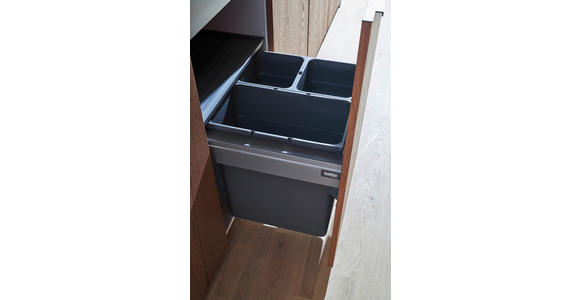 EINBAUKÜCHE - Eichefarben/Anthrazit, Natur, Holzwerkstoff/Stein - Dieter Knoll