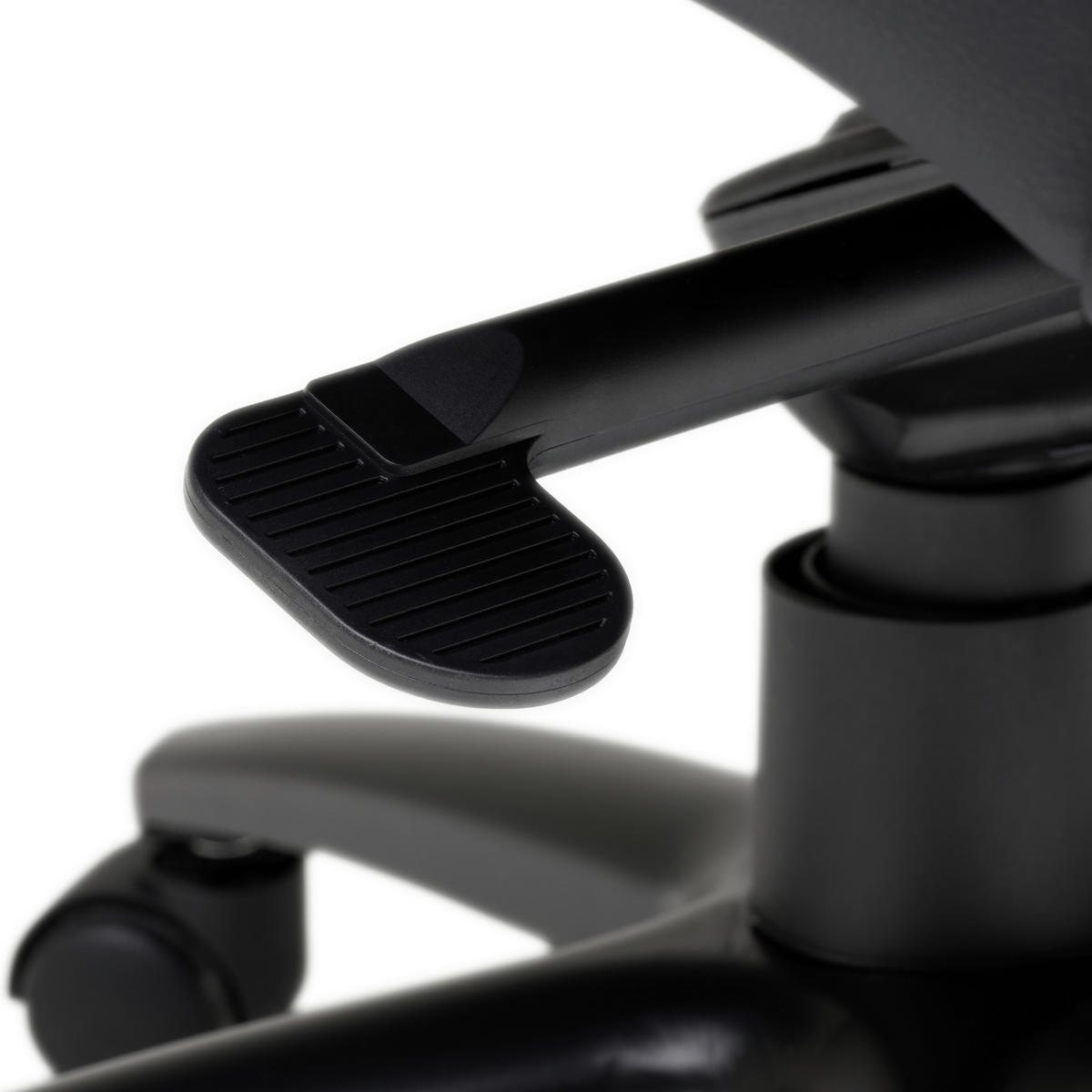 CHEFSESSEL  in Lederlook Schwarz, Chromfarben  - Chromfarben/Schwarz, MODERN, Kunststoff/Textil (64/115/121/69cm) - MID.YOU