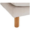 ECKSOFA Beige Chenille  inkl. Rückenkissen, Rücken echt  - Beige/Buchefarben, KONVENTIONELL, Holz/Textil (276/162cm) - Carryhome