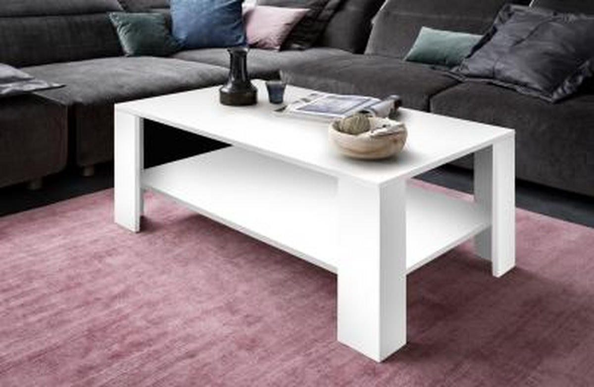 KLUB STOČIĆ 100/37,5/50 cm  bela  - bela, Moderno, pločasti materijal (100/37,5/50cm) - Ti'me