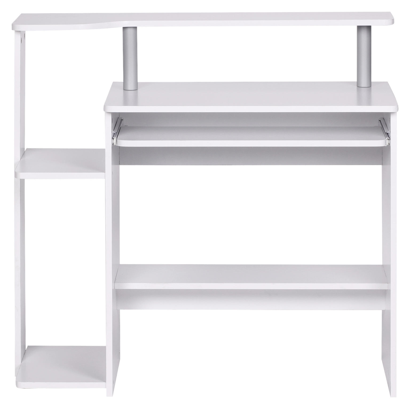 COMPUTERTISCH - Weiß, KONVENTIONELL, Holzwerkstoff (94/90,5/48,5cm) - MID.YOU