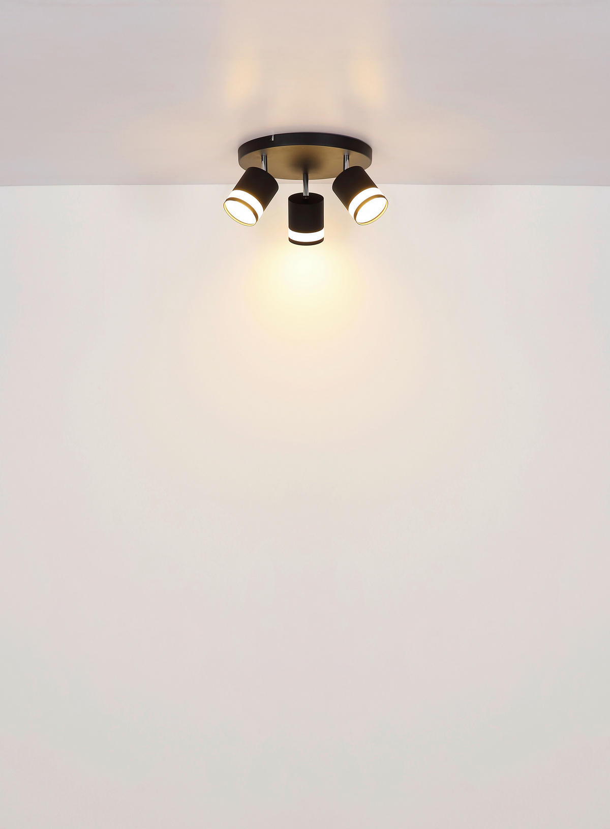 STRAHLER 30/18,5 cm   - Schwarz/Weiß, Design, Kunststoff/Metall (30/18,5cm) - Globo