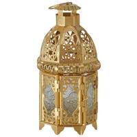 LATERNE - Goldfarben, Trend, Glas/Metall (10,2/21cm) - Ambia Home