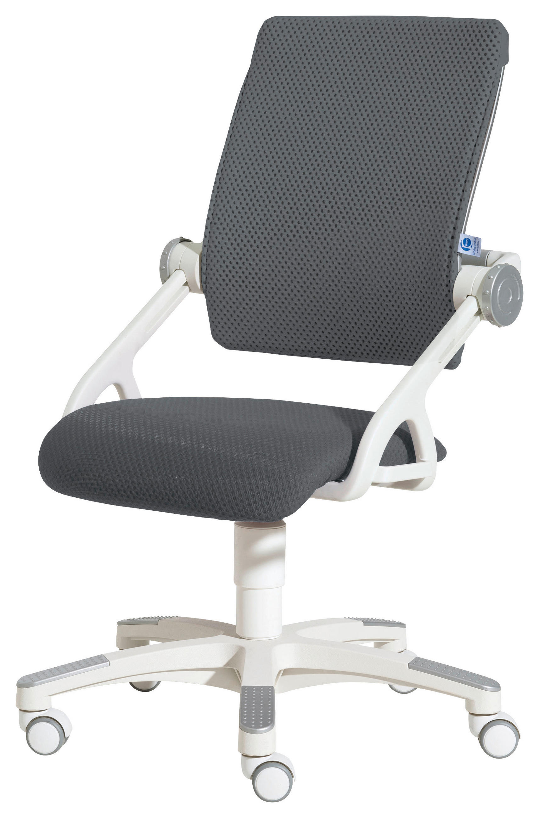 SCAUN ROTATIV PENTRU TINERET - argintiu/alb, Design, plastic/metal (54/85-97/53cm) - Paidi