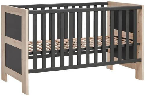GITTERBETT Try Me  144/76/86 cm   - Anthrazit/Birkefarben, Trend, Holzwerkstoff (144/76/86cm) - Jimmylee