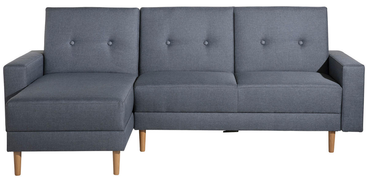 ECKSCHLAFSOFA Blau Flachgewebe von MAX WINZER