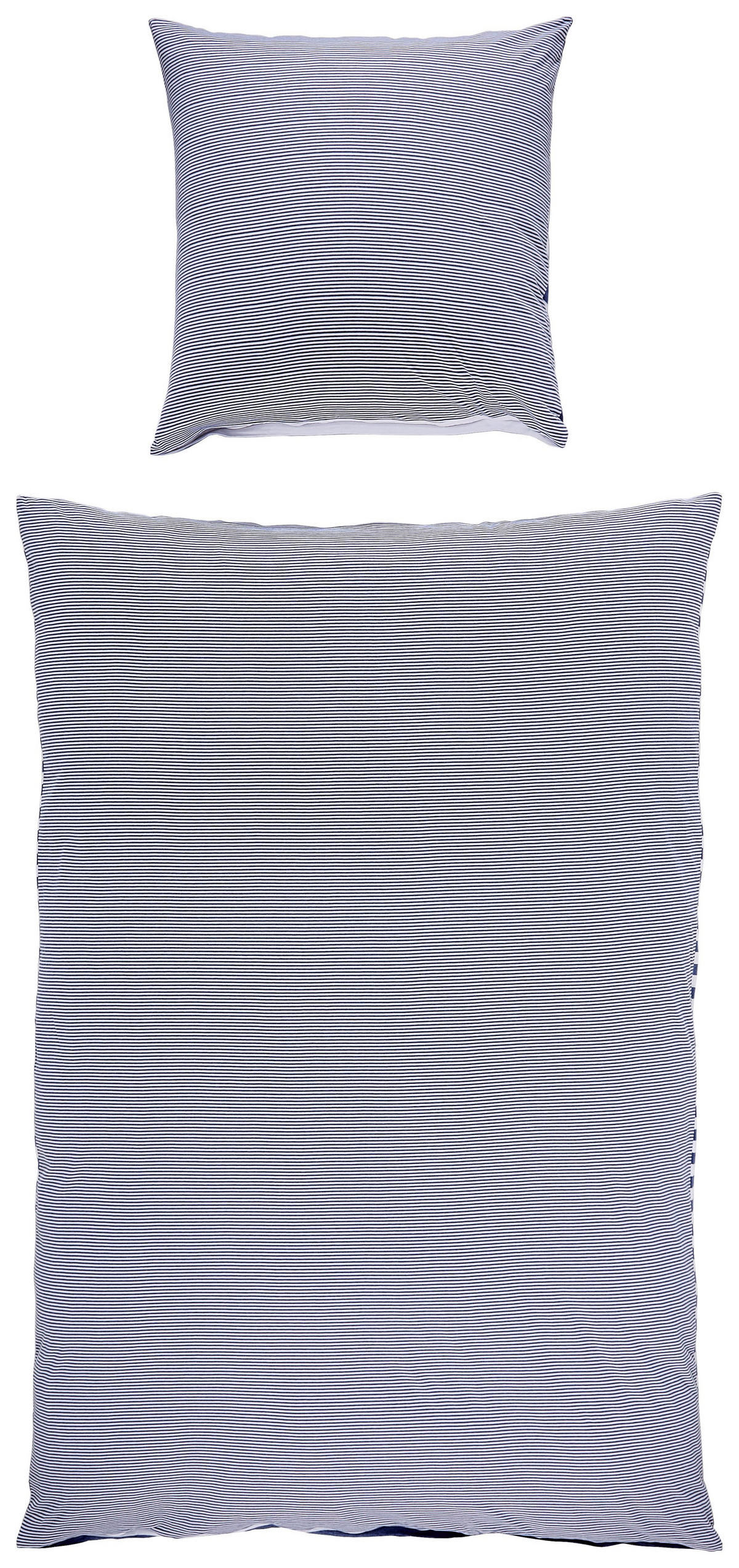 WENDEBETTWÄSCHE 200/200 cm Jersey  - Blau, KONVENTIONELL, Textil (200/200cm) - Bio:Vio