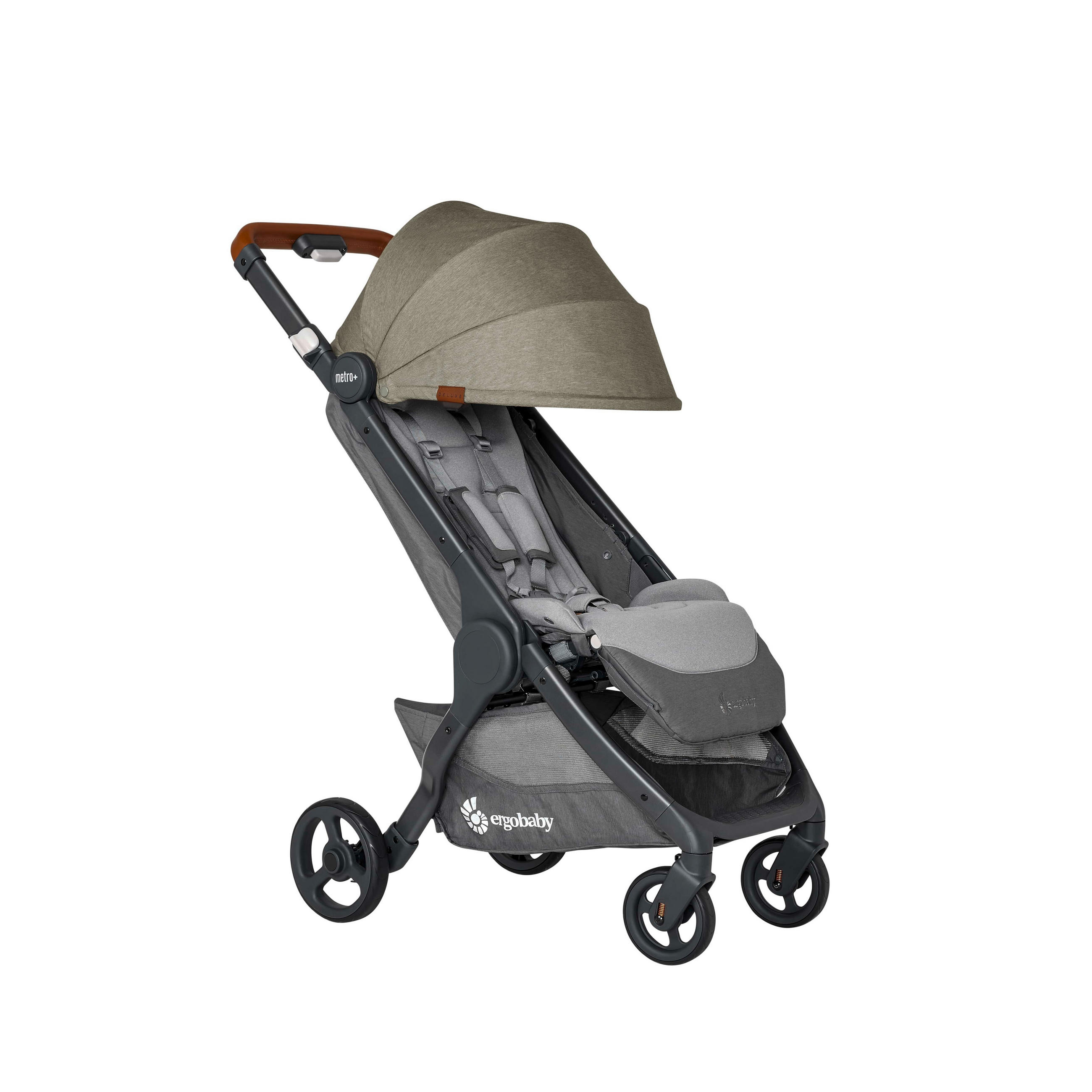 DJEČJA KOLICA  METRO+ DELUXE  - siva/pastelno zelena, Basics, tekstil/metal (8,3kg) - Ergo Baby