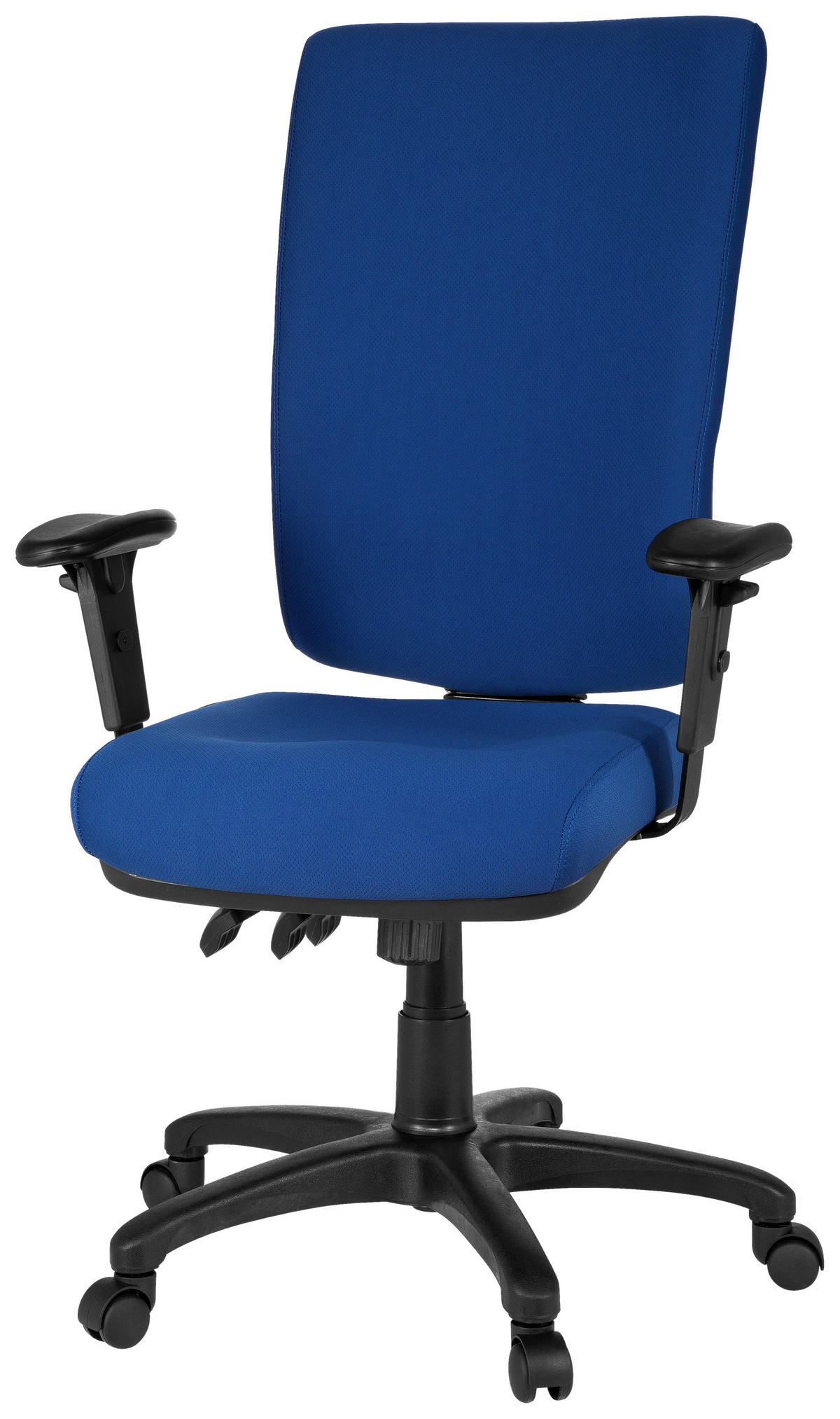 OTOČNÁ ŽIDLE, plochá tkanina, modrá - modrá, Basics, textil/plast (56/130/45cm) - MID.YOU