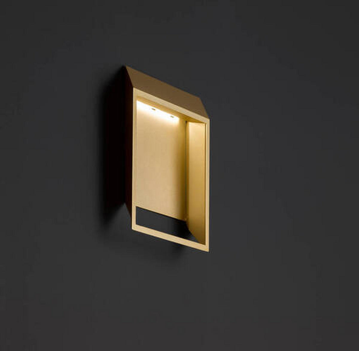 LED SVJETILJKA ZIDNA  - zlatne boje, Design, metal/plastika (25/9,2/25cm) - Globo