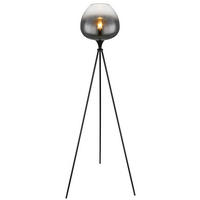 STEHLEUCHTE - Schwarz, Design, Glas/Metall (65/145cm) - Globo