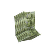 SESSELAUFLAGENSET Blätter  - Grau/Grün, KONVENTIONELL, Textil (48/5/108cm)