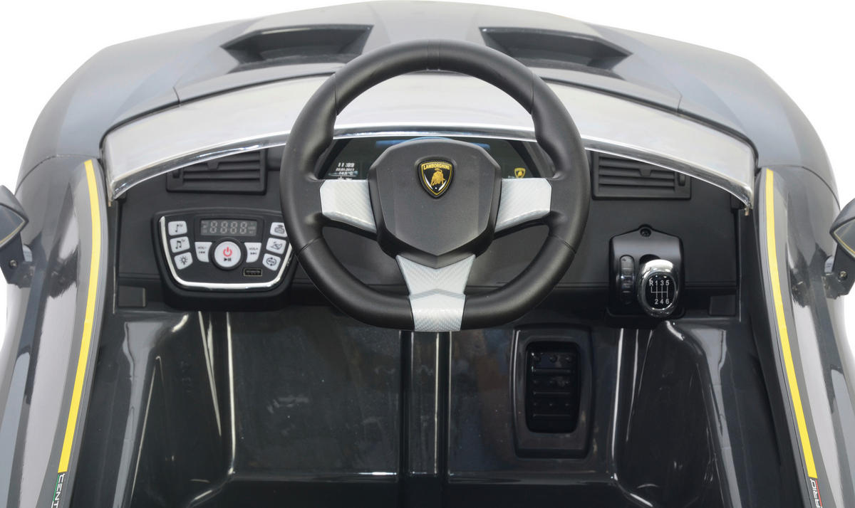 ELEKTRO-KINDERAUTO Lamborghini  - Gelb/Schwarz, Basics, Kunststoff/Metall (134,7/73/49cm)