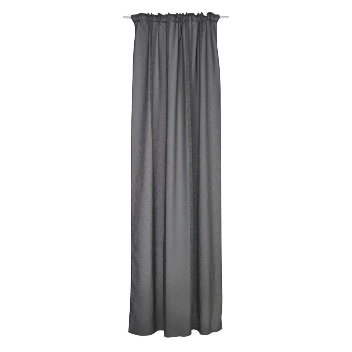 HOTELLGARDIN  transparent  130/250 cm   - mörkgrå, Basics, textil (130/250cm)