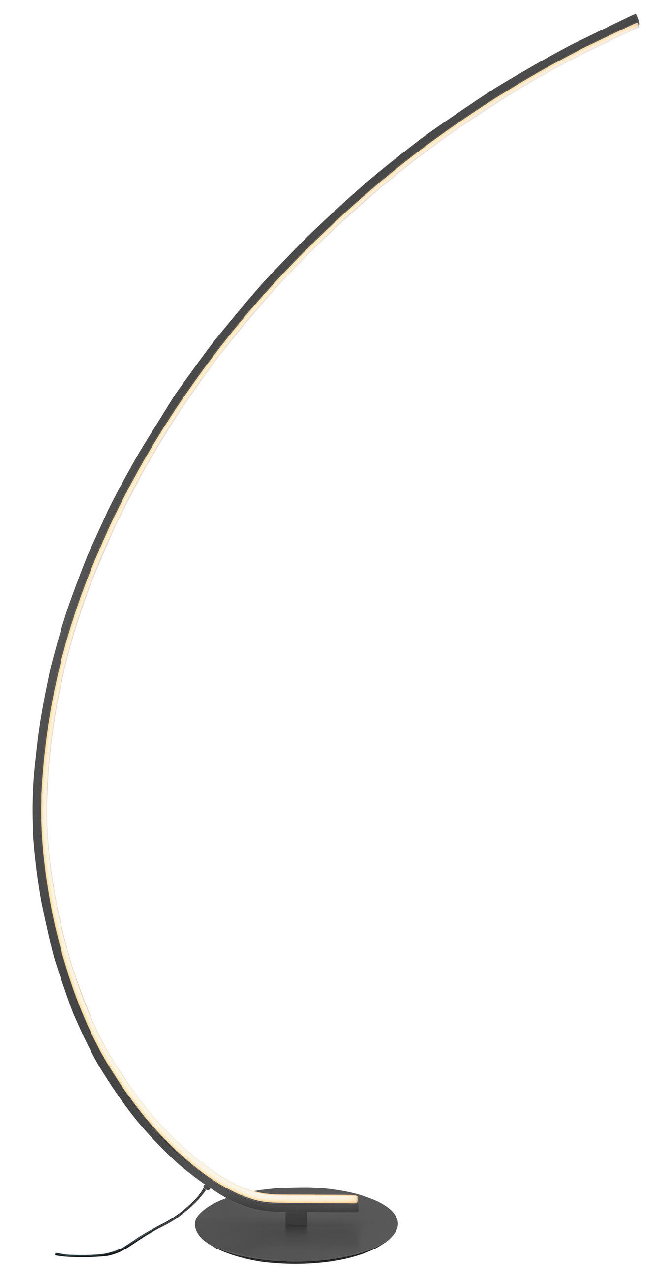 STOJACÍ LED SVÍTIDLO, 81/28/165 cm - černá, Design, kov/plast (81/28/165cm) - Novel