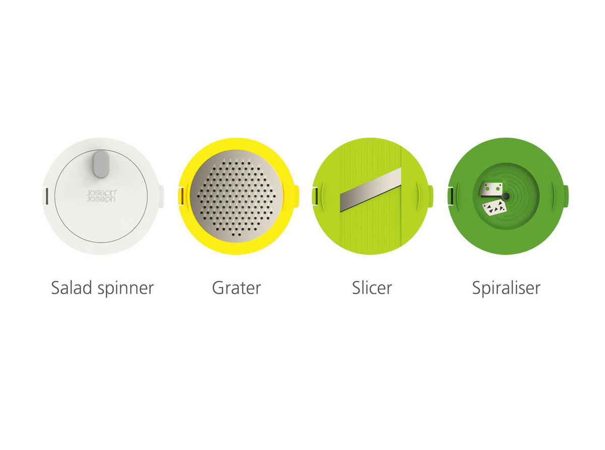 SALATSCHLEUDERSET  - Multicolor, Basics, Kunststoff/Metall (24/24/15,5cm) - Joseph Joseph