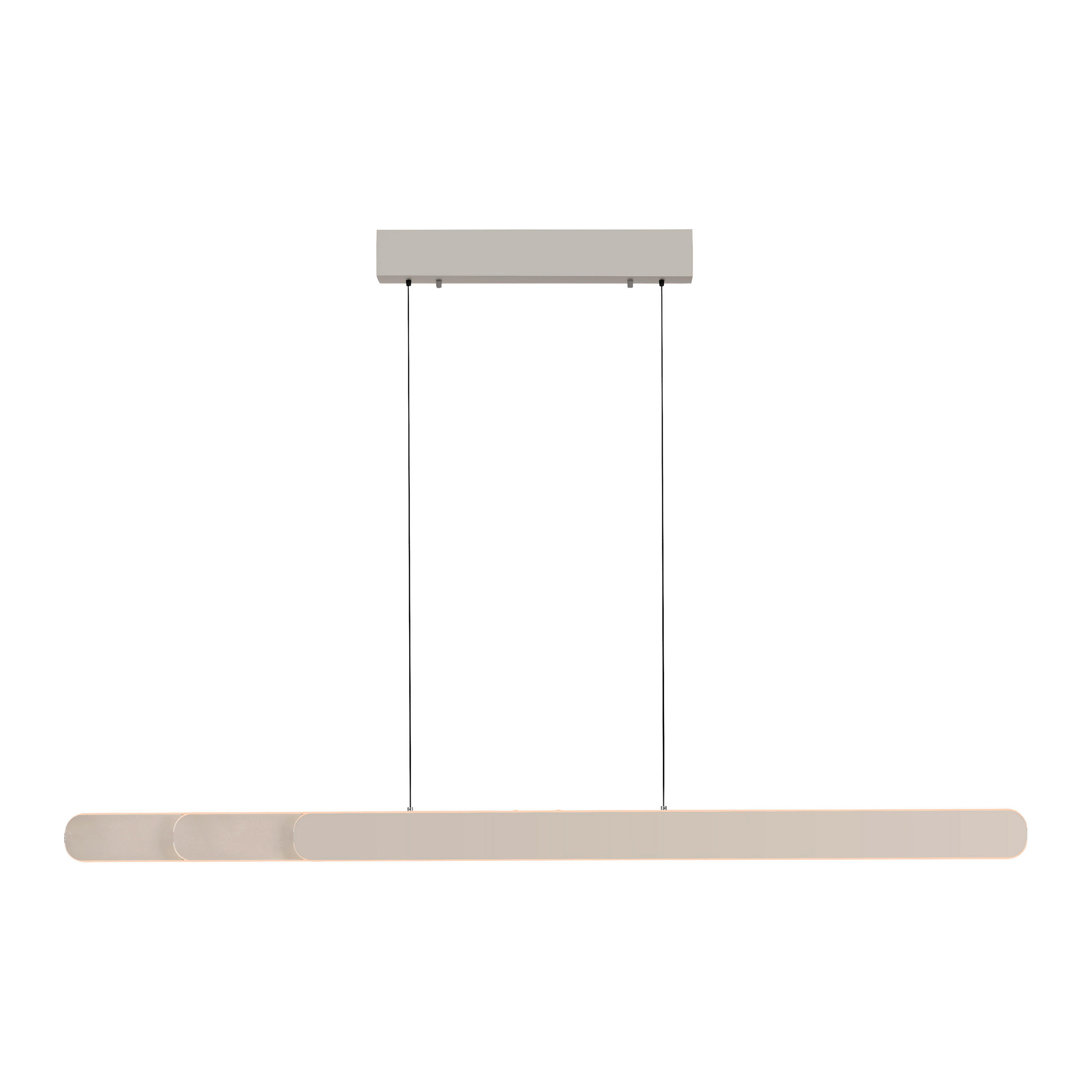 LED-PENDELLEUCHTE 160/5,5/180 cm  - Creme, Design, Kunststoff/Metall (160/5,5/180cm) - Schöner Wohnen
