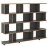 AKTENREGAL Anthrazit, Buchefarben  - Anthrazit/Buchefarben, MODERN, Holzwerkstoff (198/149/37,5cm) - Tojo