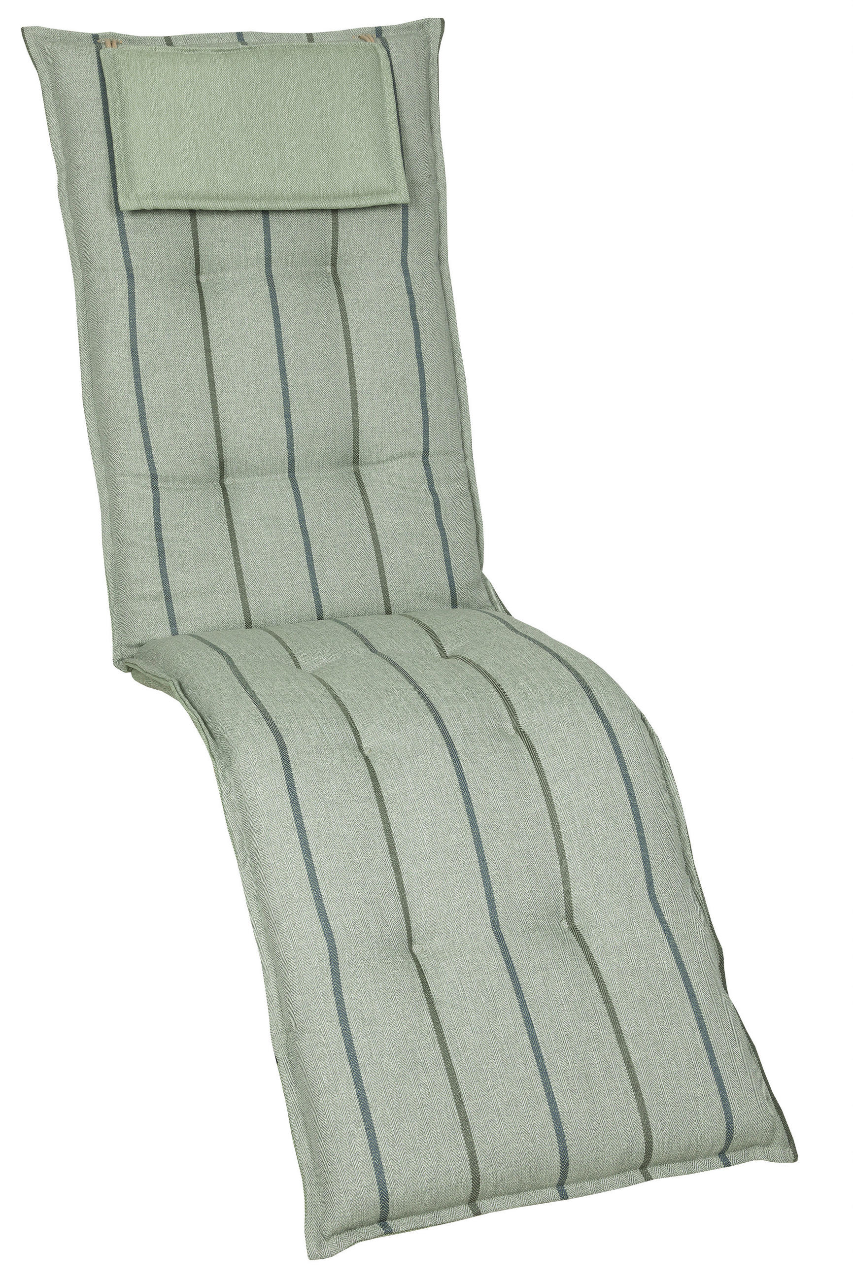 SESSEL-/WENDEAUFLAGE Streifen  - Salbeigrün, Design, Textil (45/5/168cm)