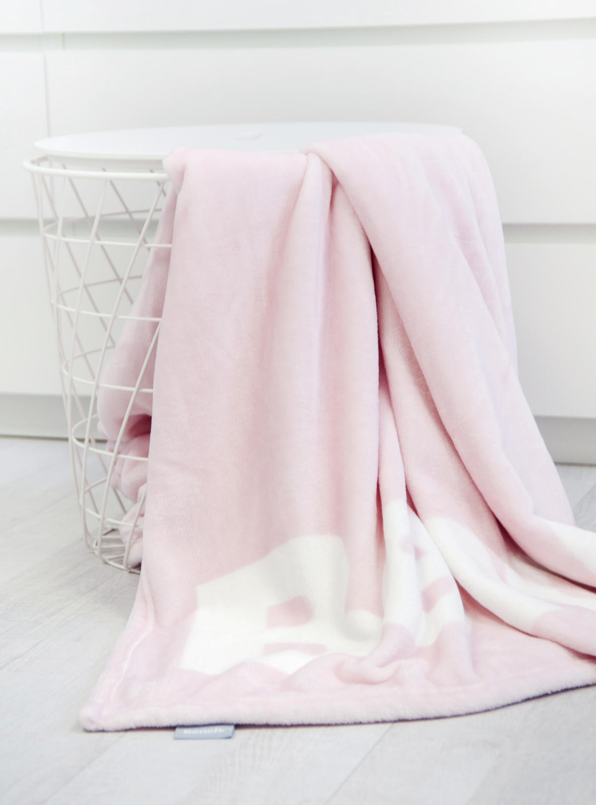 WOHNDECKE 150/200 cm  - Rosa/Weiß, KONVENTIONELL, Textil (150/200cm) - Bench